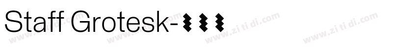 Staff Grotesk字体转换